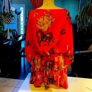 Rumie Berry Sundae Caftan Swim Cover-Up